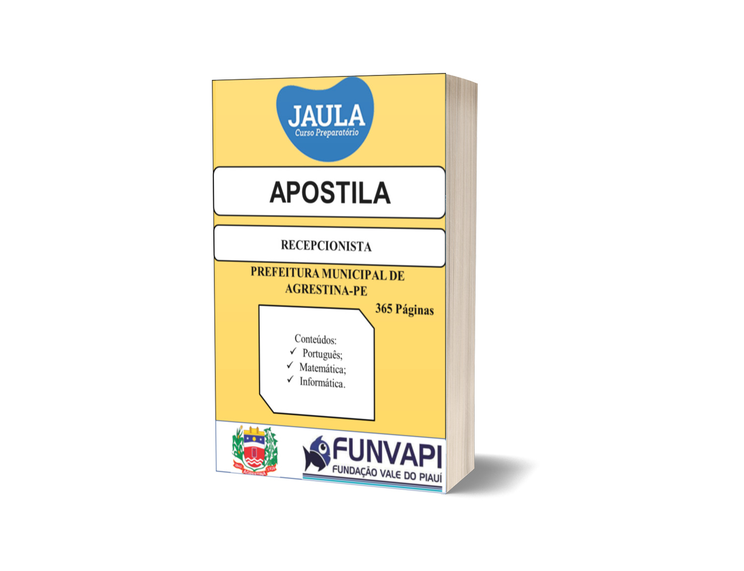 APOSTILA/ RECEPCIONISTA/ AGRESTINA – PE
