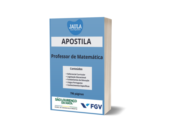 APOSTILA/PROFESSOR DE MATEMÁTICA/SÃO LOURENÇO DA MATA - PE