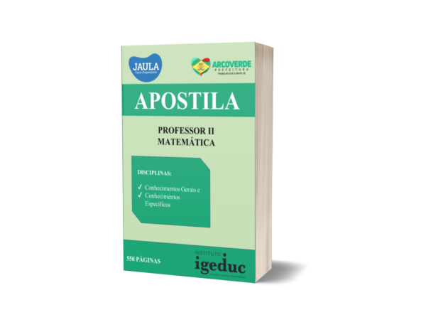 APOSTILA/PROFESSOR II DE MATEMÁTICA/ARCOVERDE-PE