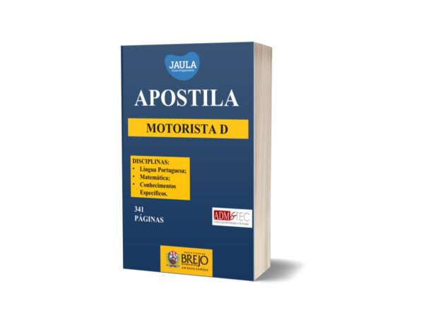 APOSTILA - MOTORISTA D - BREJO DA MADRE DE DEUS-PE