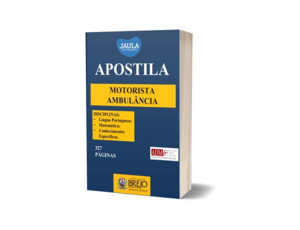APOSTILA - MOTORISTA AMBULÂNCIA - BREJO DA MADRE DE DEUS-PE