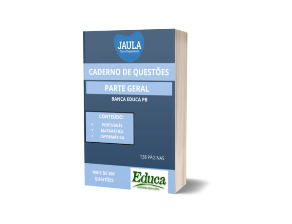 CADERNO DE TREINO/PARTE GERAL/EDUCA PB