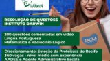 RESOLUÇÃO DE QUESTÕES – INSTITUTO DARWIN