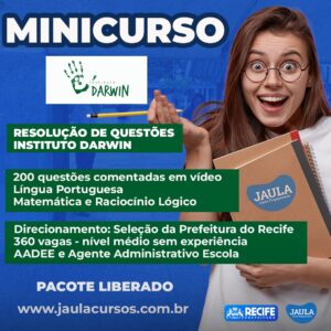 RESOLUÇÃO DE QUESTÕES – INSTITUTO DARWIN
