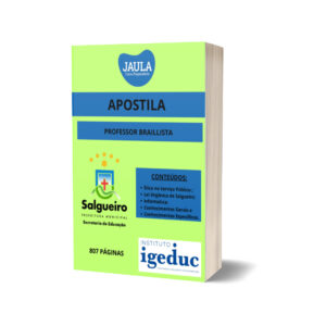 APOSTILA - PROFESSOR BRAILLISTA - SALGUEIRO-PE