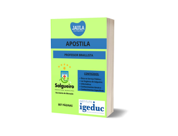 APOSTILA - PROFESSOR BRAILLISTA - SALGUEIRO-PE