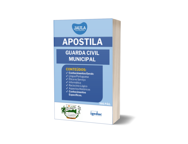 APOSTILA/ GUARDA CIVIL MUNICIPAL/ MORENO-PE/ IGEDUC