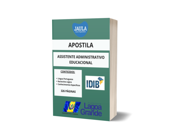 APOSTILA/ ASSISTENTE ADMINISTRATIVO EDUCACIONAL/ LAGOA GRANDE-PE