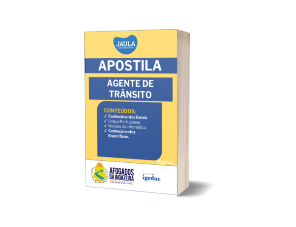 APOSTILA/ PRÉ- EDITAL/ AGENTE DE TRÂNSITO /IGEDUC/AFOGADOS DA INGAZEIRA-PE