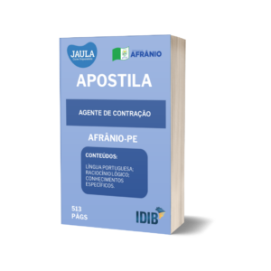 APOSTILA/ PRÉ-EDITAL/ AGENTE DE CONTRATAÇÃO/ IDIB/ AFRÂNIO-PE