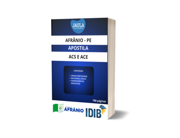 APOSTILA/PÓS-EDITAL/ACS E ACE/IDIB/AFRÂNIO-PE