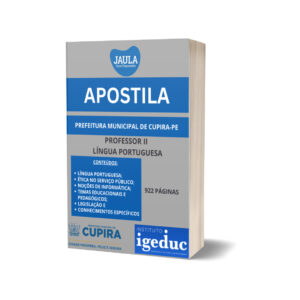 APOSTILA - PROFESSOR II DE LÍNGUA PORTUGUESA - CUPIRA-PE