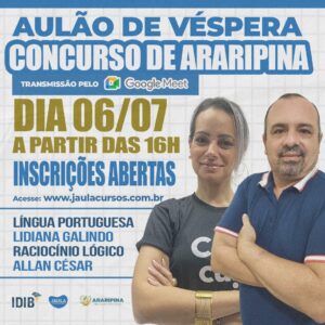 AULÃO DE VÉSPERA - PREFEITURA DE ARARIPINA - IDIB