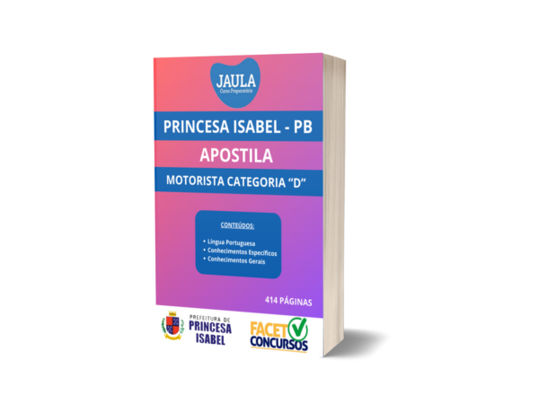APOSTILA/ MOTORISTA/ FACET/ PRINCESA ISABEL-PB