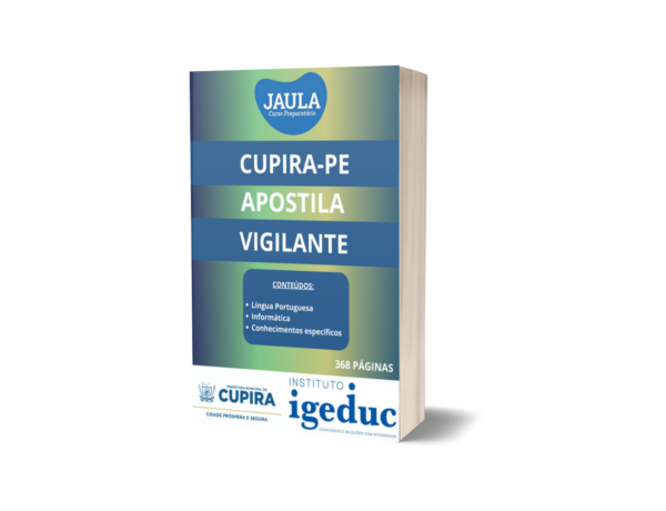 APOSTILA/ VIGILANTE/ IGEDUC/ CUPIRA-PE