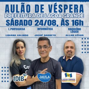 AULÃO DE VÉSPERA (IDIB) - PREFEITURA DE LAGOA GRANDE-PE