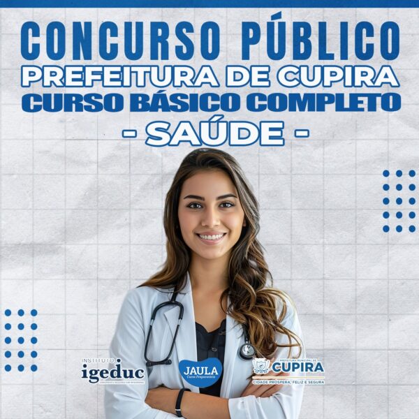 C.B.C CURSO BÁSICO PARA CONCURSO (IGEDUC) SAÚDE - CUPIRA-PE