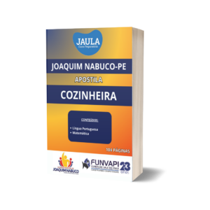 APOSTILA/ COZINHEIRA/ FUNVAPI/ JOAQUIM NABUCO-PE