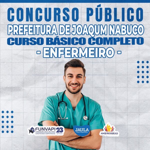 ENFERMEIRO (FUNVAPI) - JOAQUIM NABUCO-PE