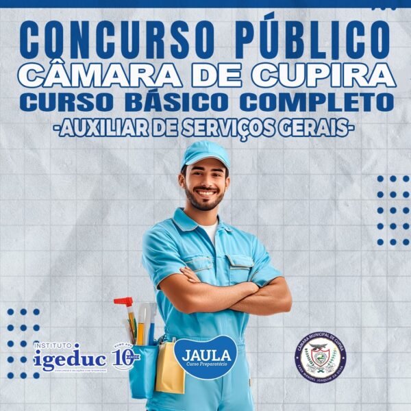 AUXILIAR DE SERVIÇOS GERAIS (IGEDUC) - CUPIRA-PE
