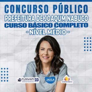 C.B.C CURSO BÁSICO PARA CONCURSO - NÍVEL MÉDIO  (FUNVAPI) - JOAQUIM NABUCO-PE