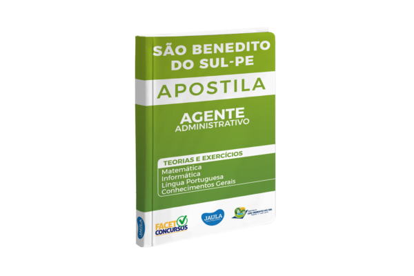 APOSTILA/ AGENTE ADMINISTRATIVO/ FACET/ SÃO BENEDITO DO SUL-PE