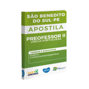 APOSTILA/ PROFESSOR II LÍNGUA PORTUGUESA/ FACET/ SÃO BENEDITO DO SUL-PE