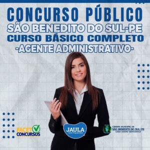 AGENTE ADMINISTRATIVO (FACET) - SÃO BENEDITO DO SUL-PE