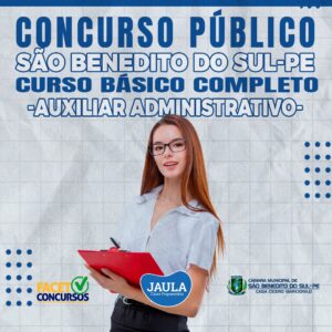 AUXILIAR ADMINISTRATIVO (FACET) - SÃO BENEDITO DO SUL-PE