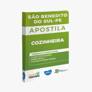 APOSTILA/ COZINHEIRA/ FACET/ SÃO BENEDITO DO SUL-PE