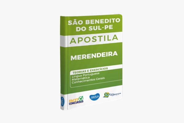 APOSTILA/ MERENDEIRA/ FACET/ SÃO BENEDITO DO SUL-PE