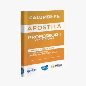 APOSTILA/ PROFESSOR ANOS INICIAIS/ IGEDUC/ CALUMBI-PE