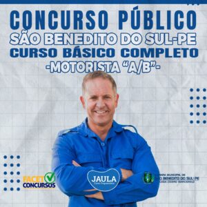 MOTORISTA A/B (FACET) - SÃO BENEDITO DO SUL-PE
