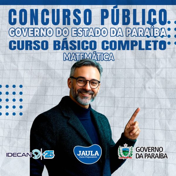 PROFESSOR DE MATEMÁTICA (IDECAN) – PARAÍBA