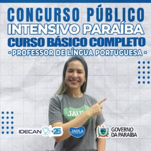 INTENSIVO PARAÍBA - PROFESSOR LÍNGUA PORTUGUESA - IDECAN
