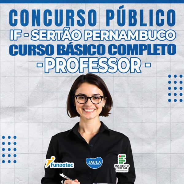 PROFESSOR - IF SERTÃO (FUNDATEC) - PERNAMBUCO