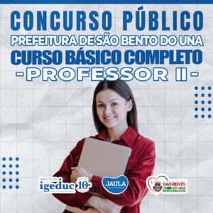 PROFESSOR II - SÃO BENTO DO UNA/PE - IGEDUC