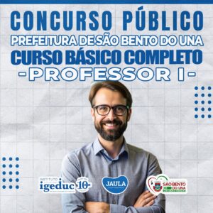 PROFESSOR I - SÃO BENTO DO UNA/PE - IGEDUC
