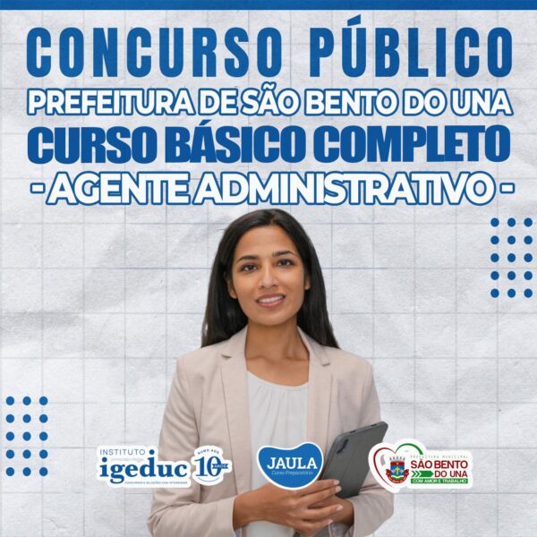 AGENTE ADMINISTRATIVO – SÃO BENTO DO UNA/PE – IGEDUC